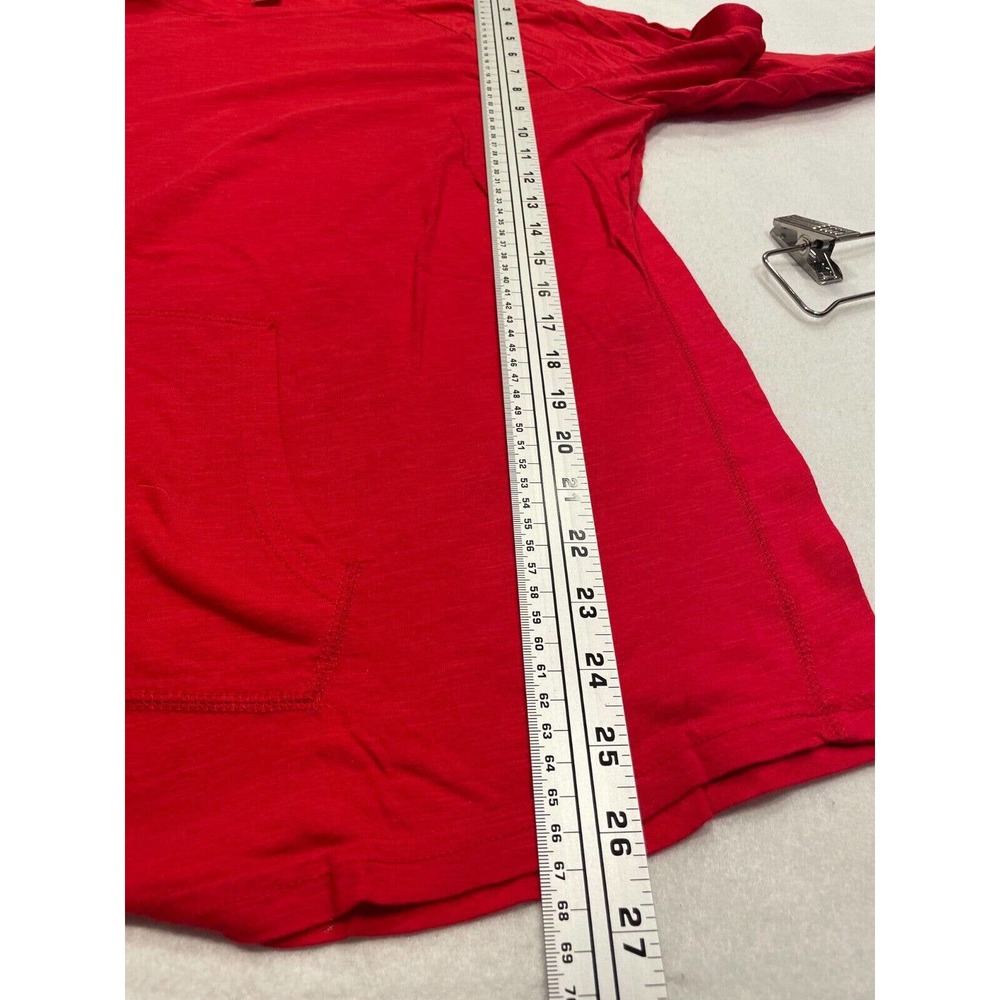 No Boundaries Size XXL 19 Juniors Red Hooded Sweater Top Pockets Pullover Hoodie - Picture 8 of 9